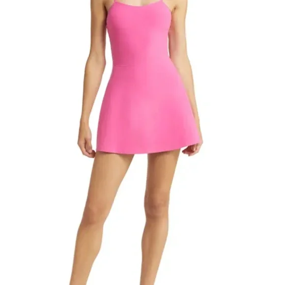 Alosoft Courtside Tennis Dress Paradise Pink - Size S - Picture 4 of 16
